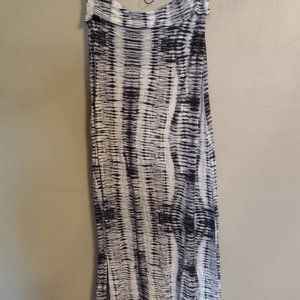 Tie Dye Effect Stretch Maxi Skirt